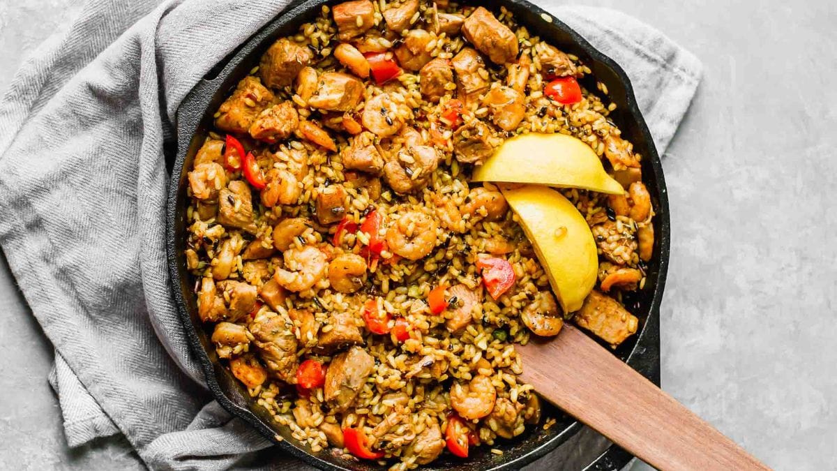 Chicken & Shrimp Spanish Paella.