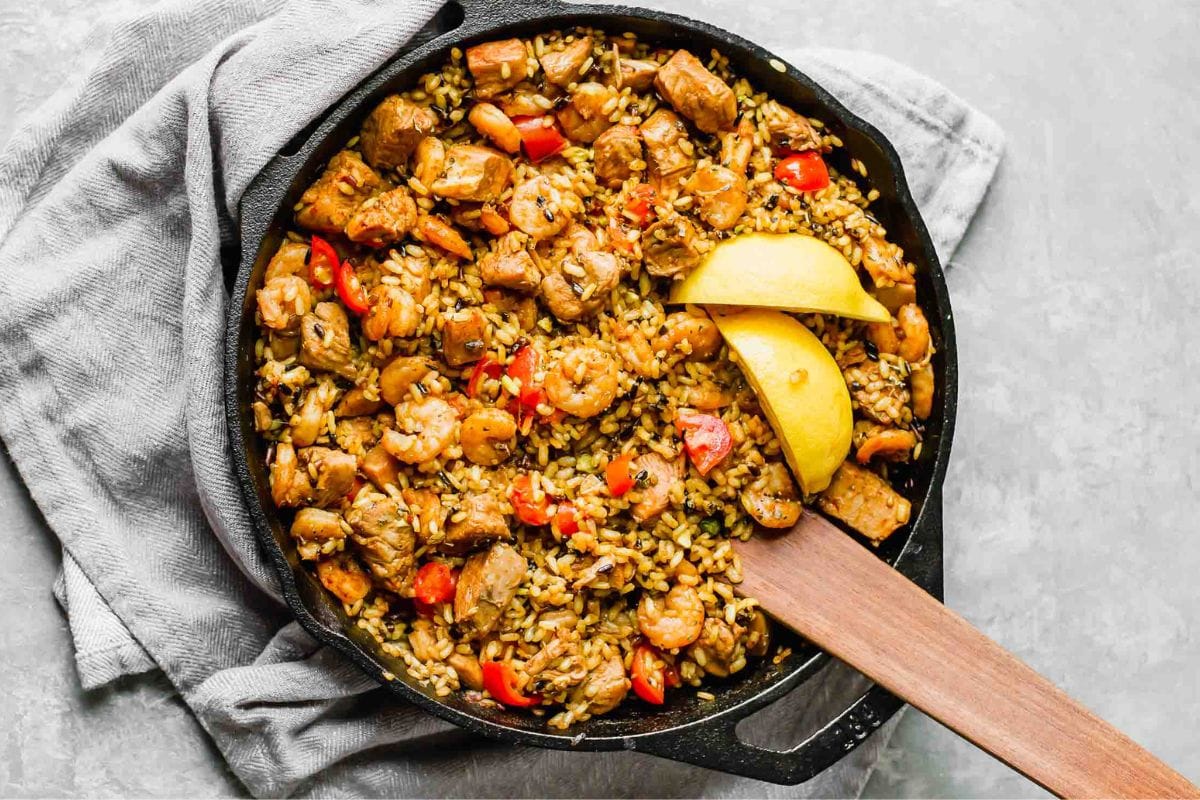 Chicken & Shrimp Spanish Paella.