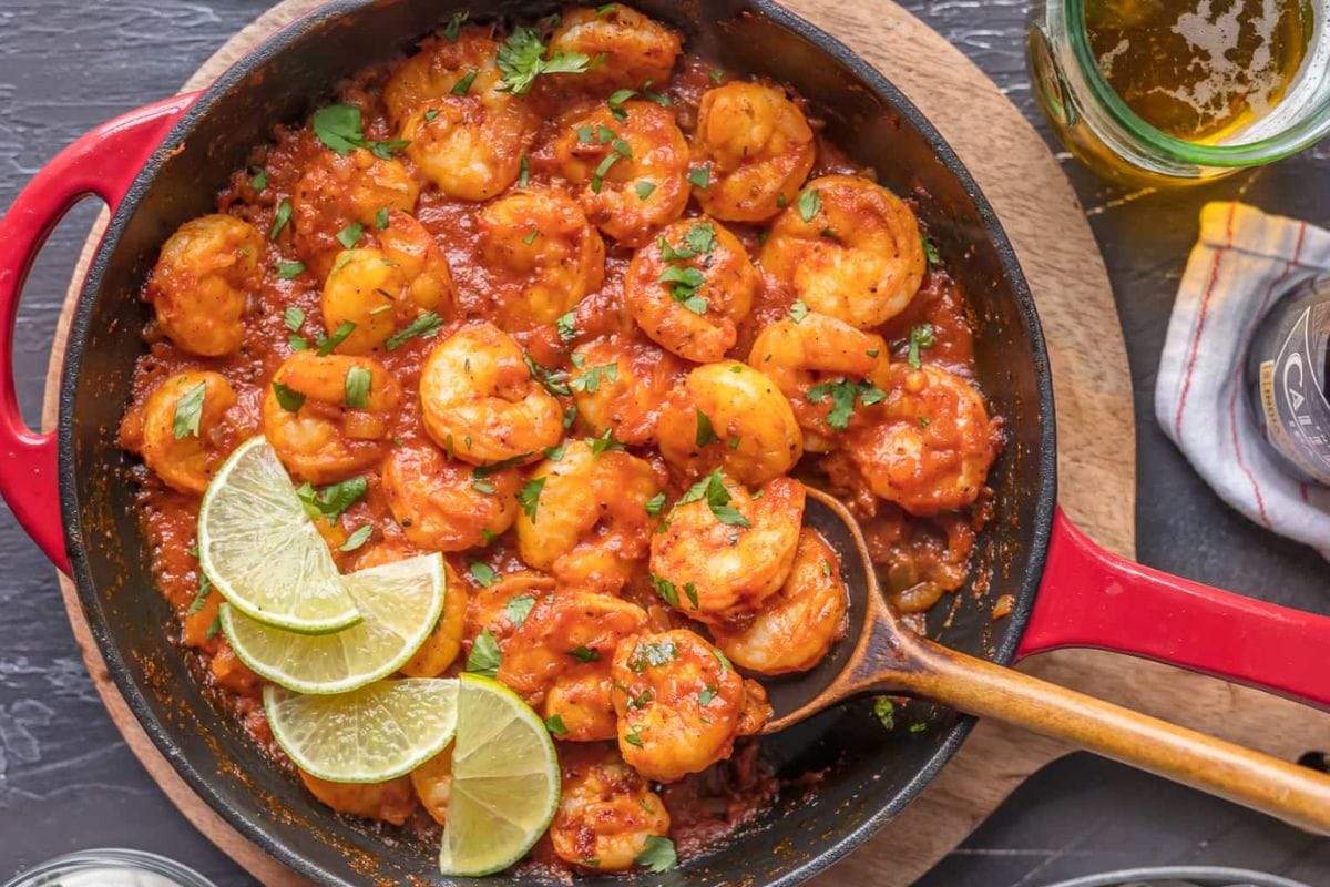 Skillet Chipotle Shrimp.
