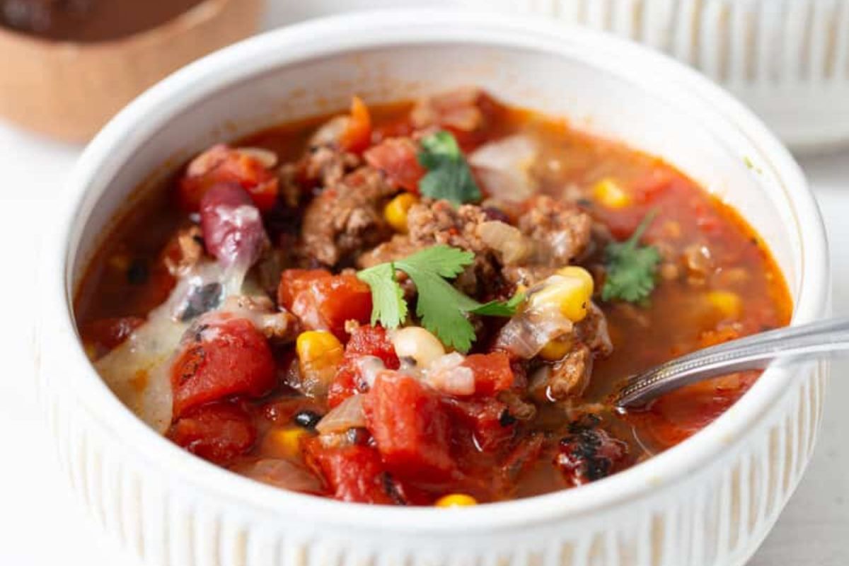 Gluten Free Instant Pot Taco Soup.