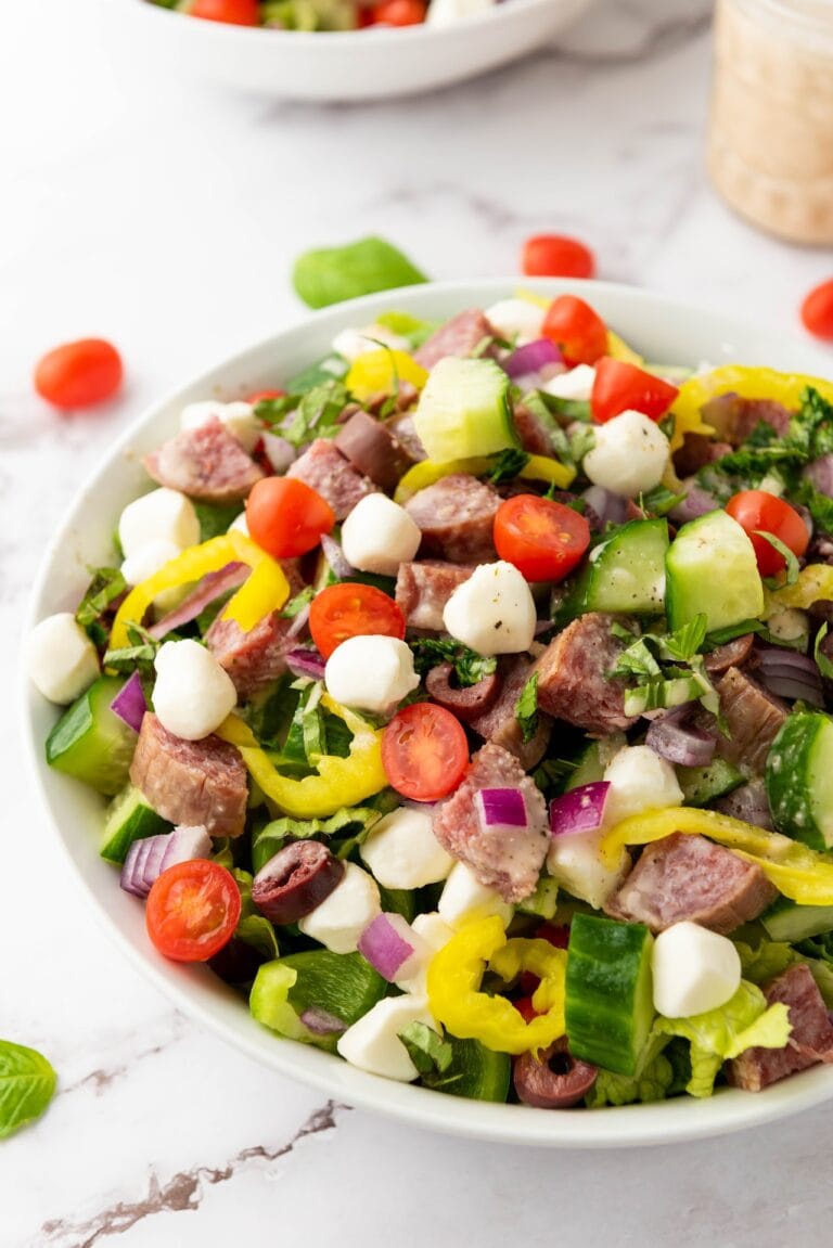 chopped salad in a bowl
