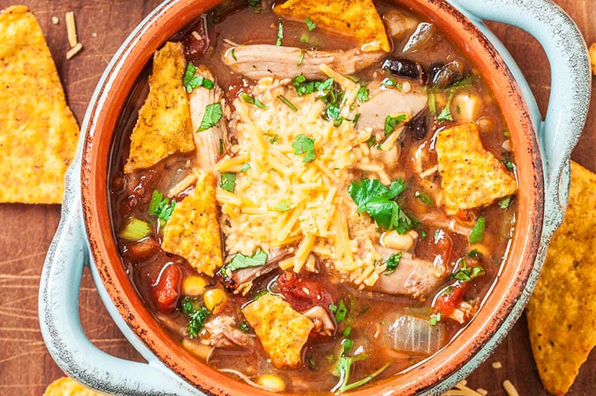 30-Minute Nacho Chicken Soup. 