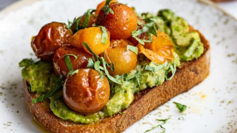 Avocado Toast With Tomato.
