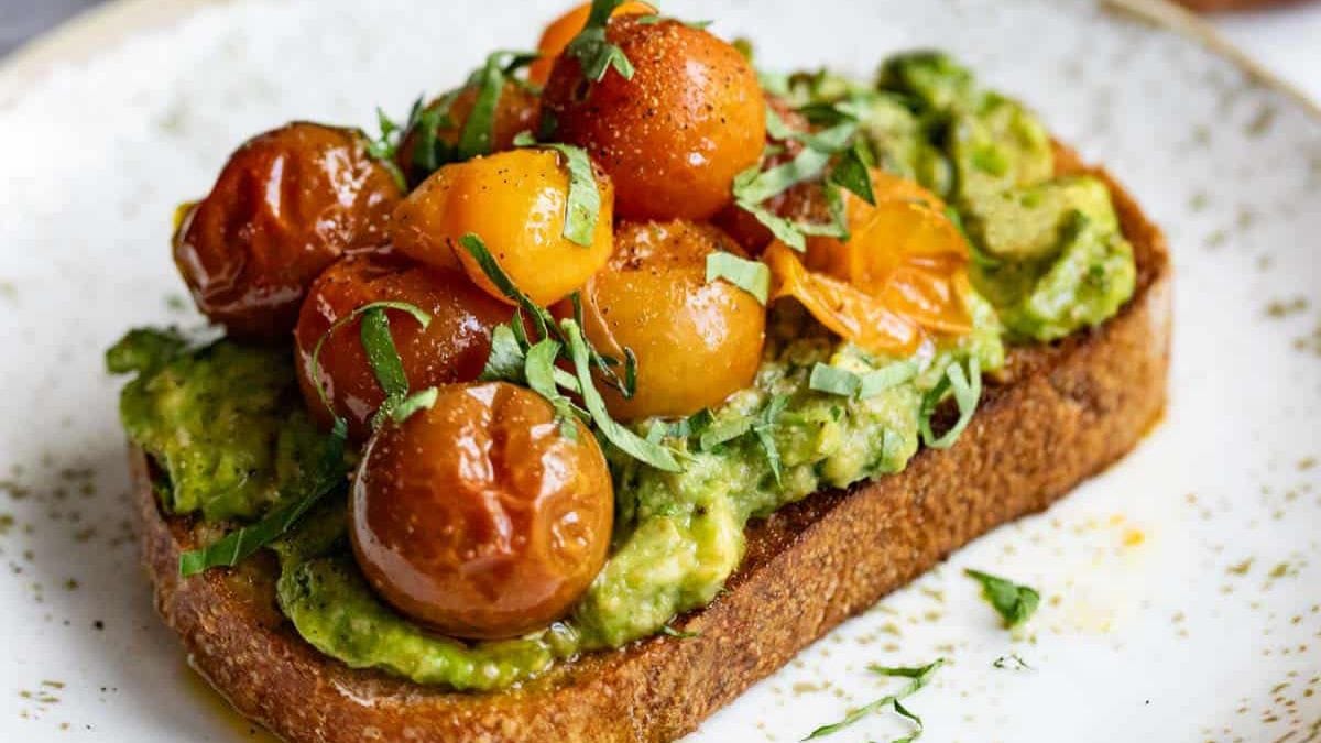 Avocado Toast With Tomato.
