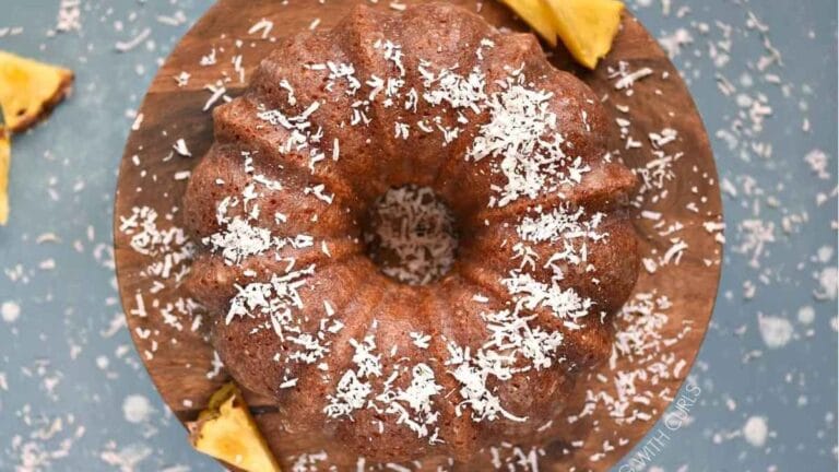 Bacardi Pina Colada Rum Cake.