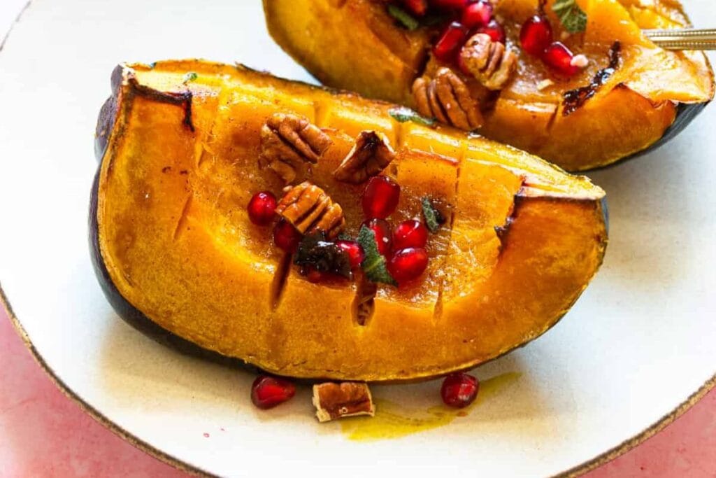 Buttery Roasted Acorn Squash.