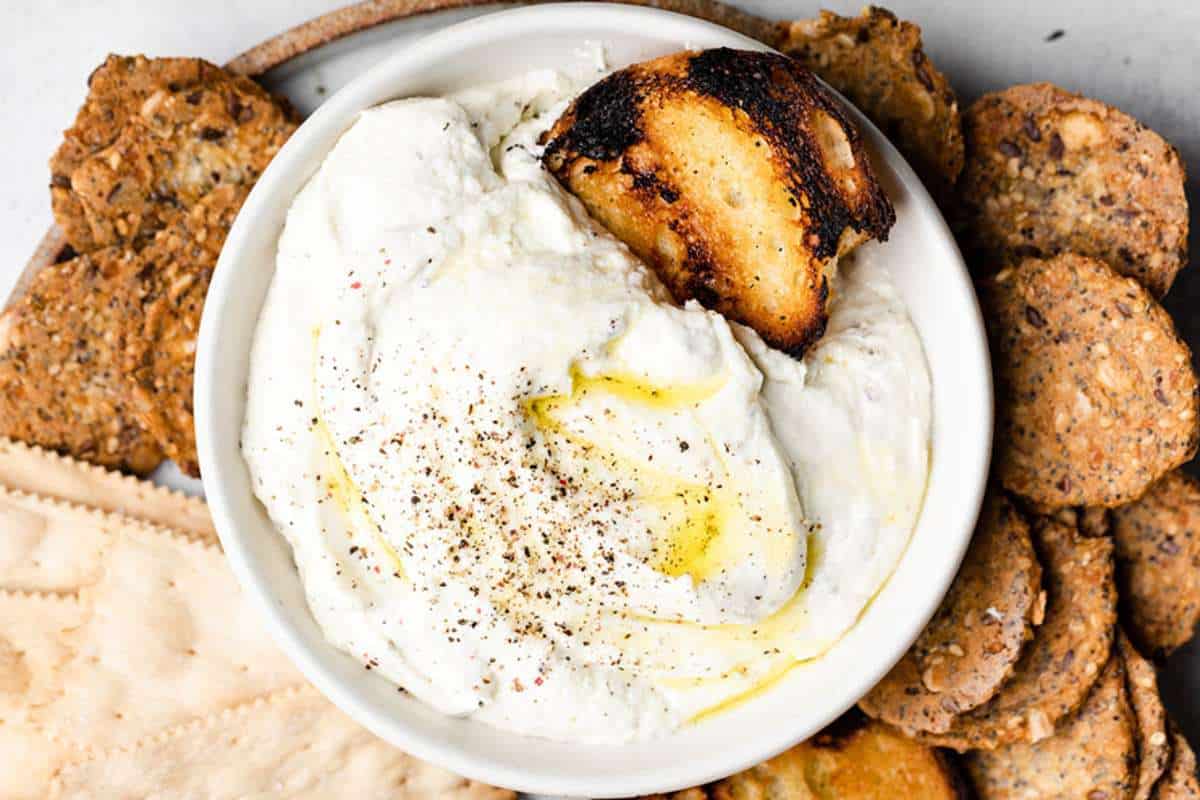 Easy Whipped Feta Cheese.