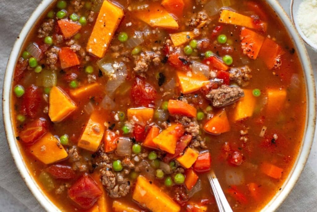 Easy Hamburger Soup.