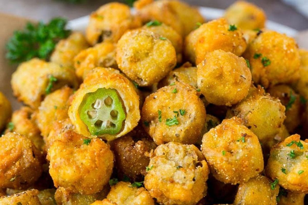 Fried Okra Recipe.