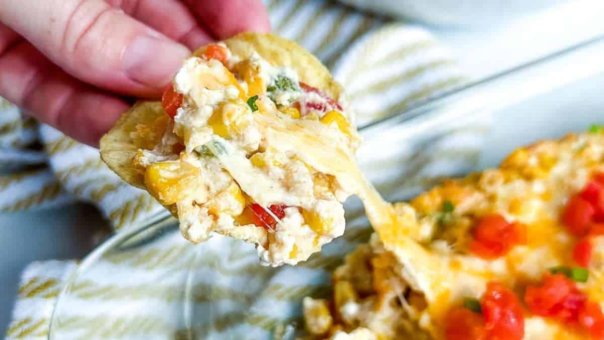 Hot Cream Cheese Corn Dip.