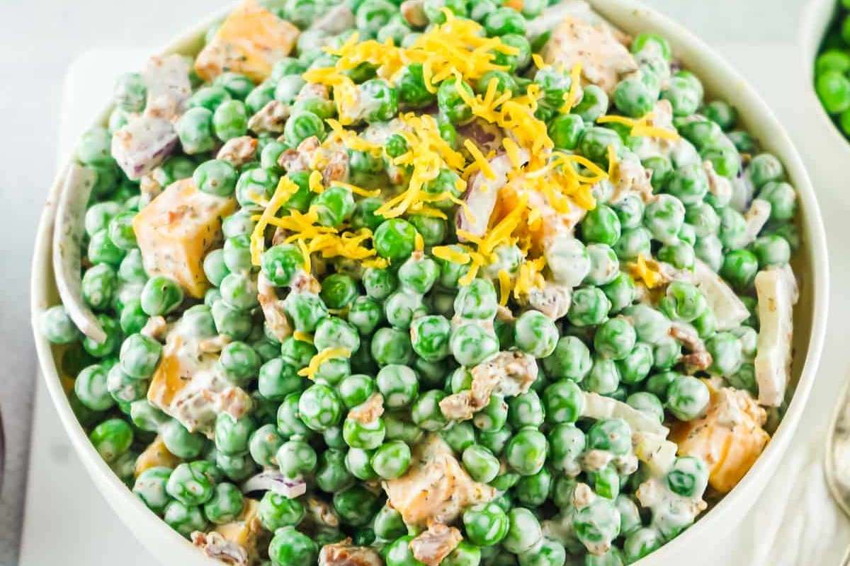 Old Fashioned Pea Salad Recipe.