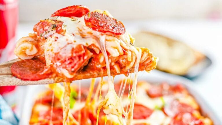 Pizza Pasta Bake.