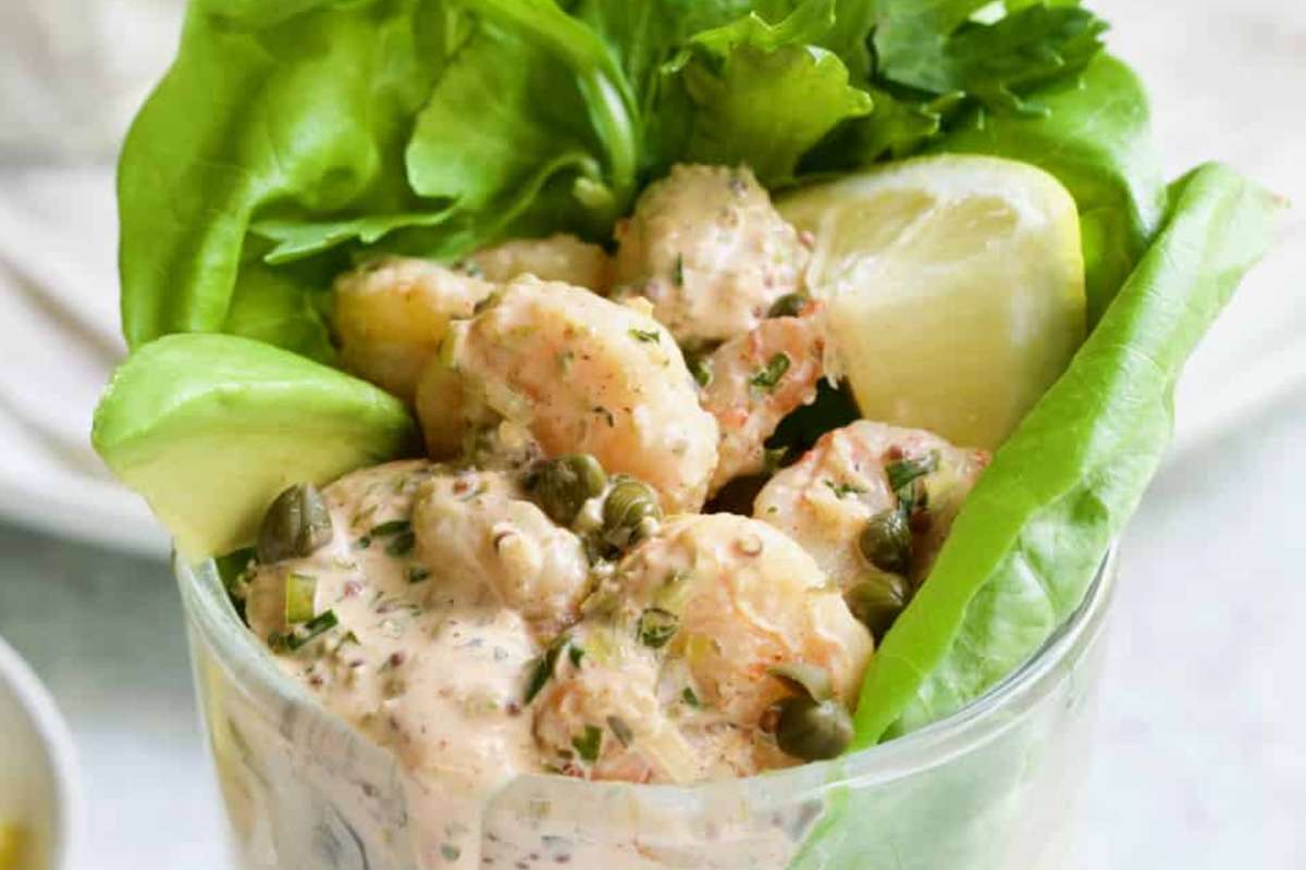 Shrimp Cocktail With Sriracha Remoulade.