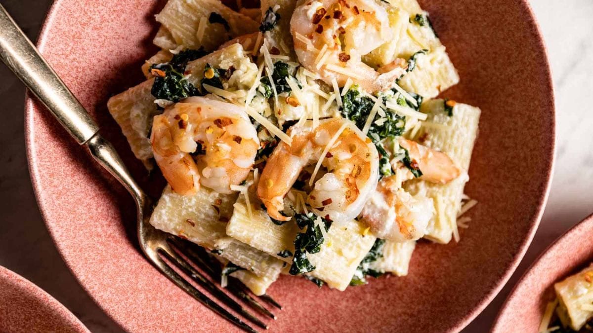 Shrimp Ricotta Pasta.