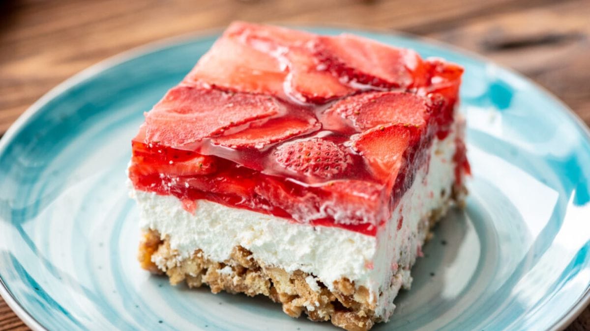 Strawberry Pretzel Salad.