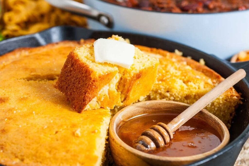 Sweet Skillet Cornbread Recipe.