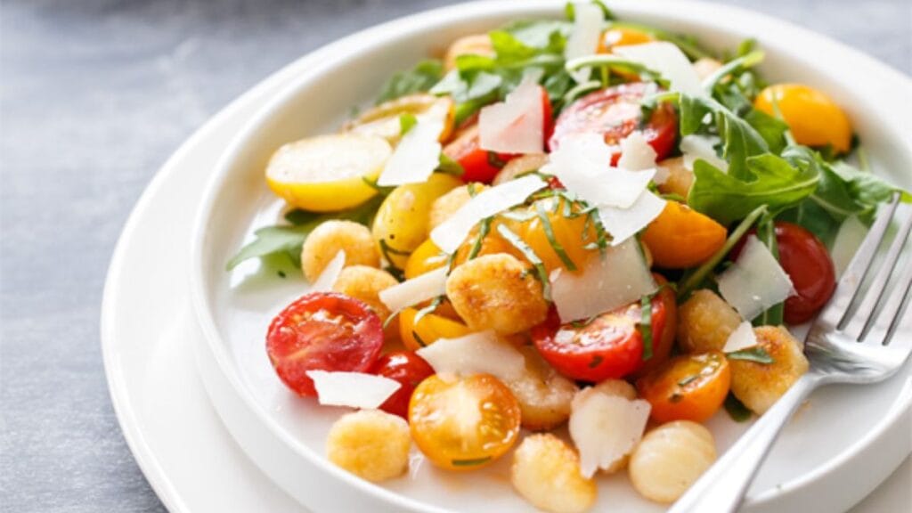 Warm Gnocchi and Heirloom Tomato Salad.