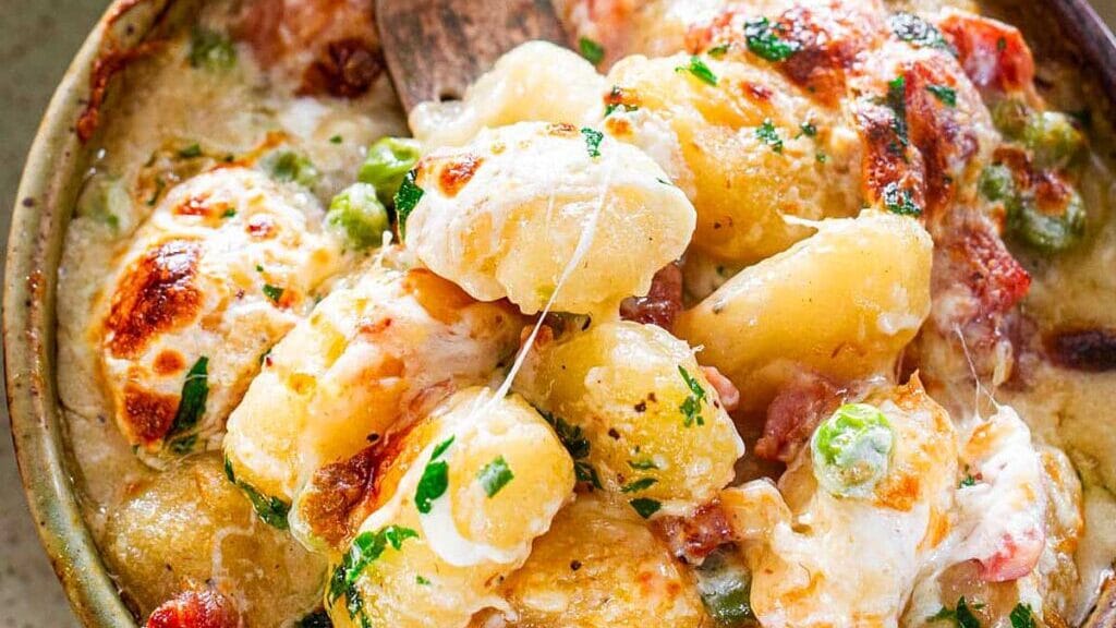 ham and cheese gnocchi