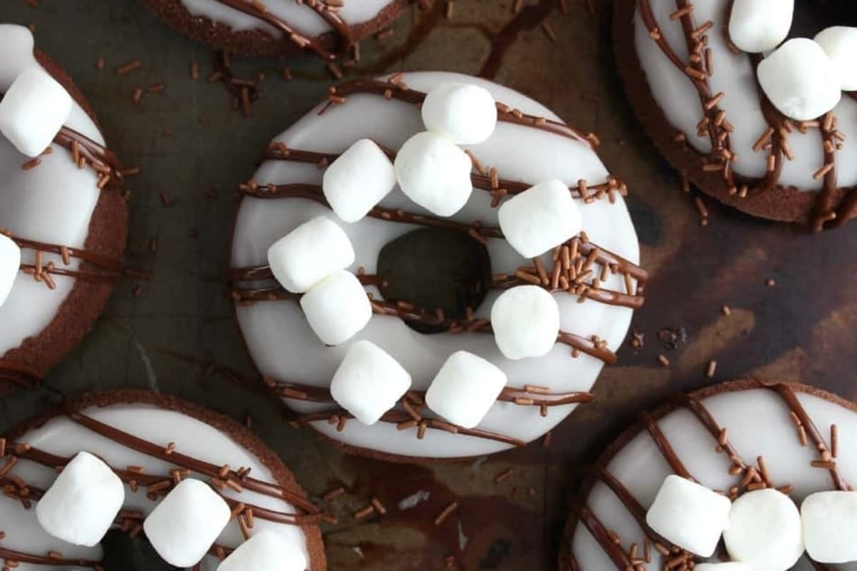 Hot Chocolate Doughnuts.