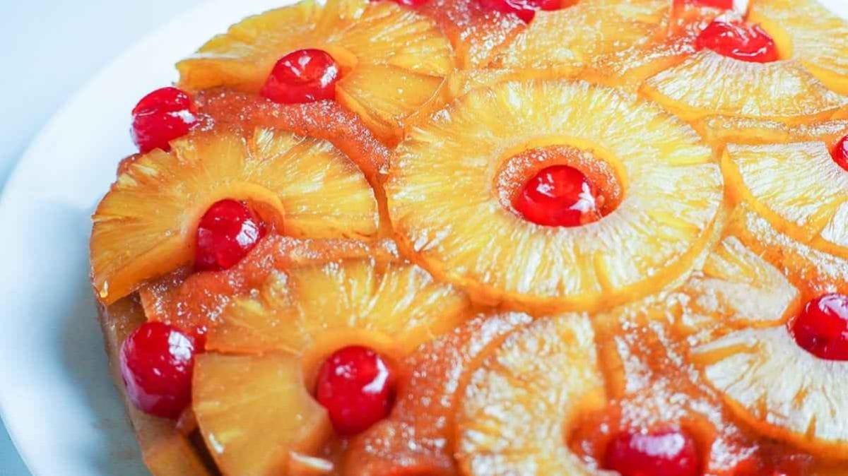 Instant Pot Pineapple Upside Down Cake. 
