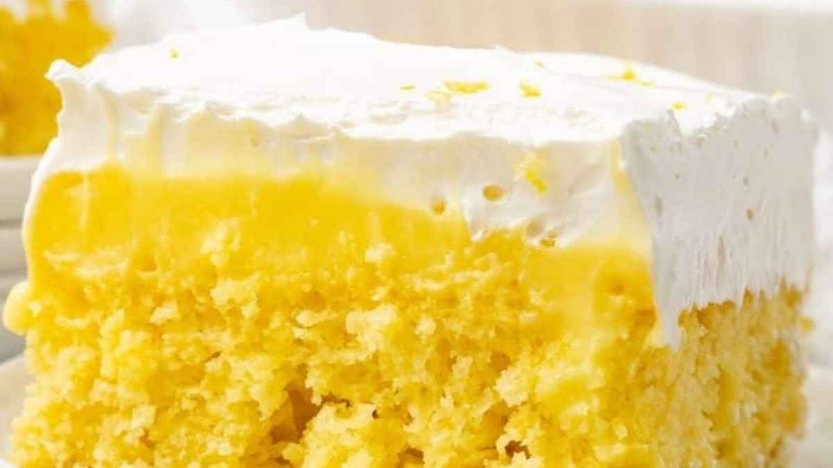 Lemon Poke Cake. 