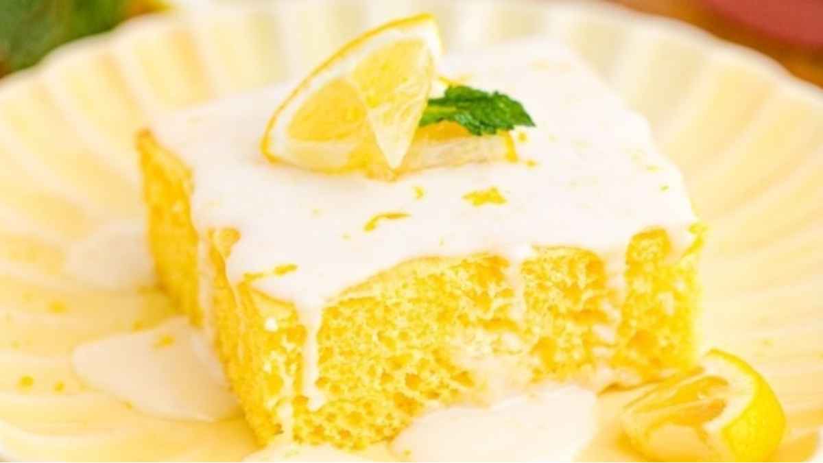 Lemon Sheet Cake. 