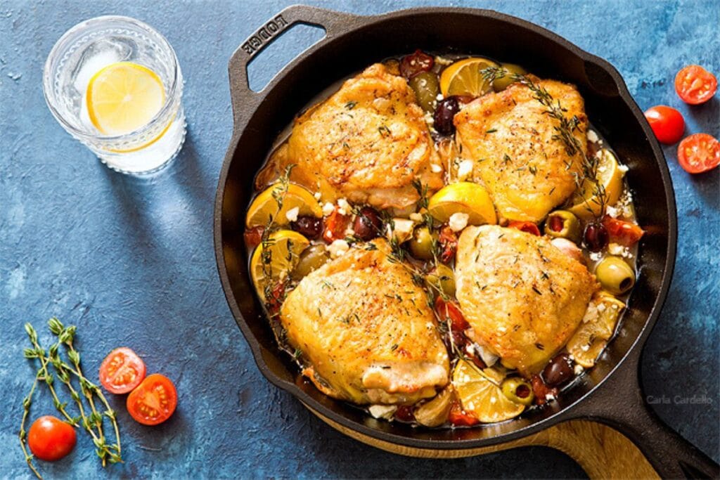 Mediterranean Chicken Thighs. 