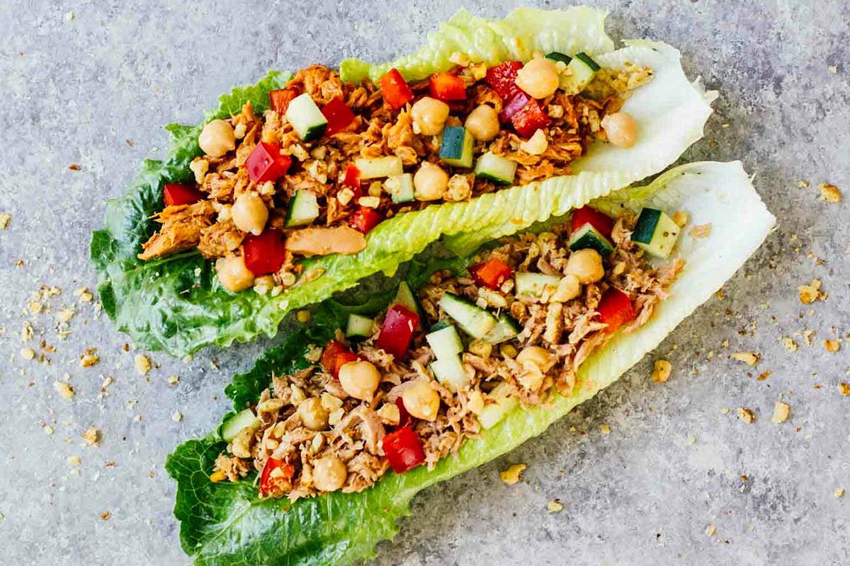 On-The-Go Tuna Lettuce Wraps (2 Ways). 