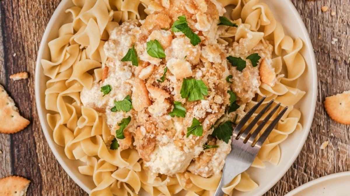 Slow Cooker Ritz Chicken.