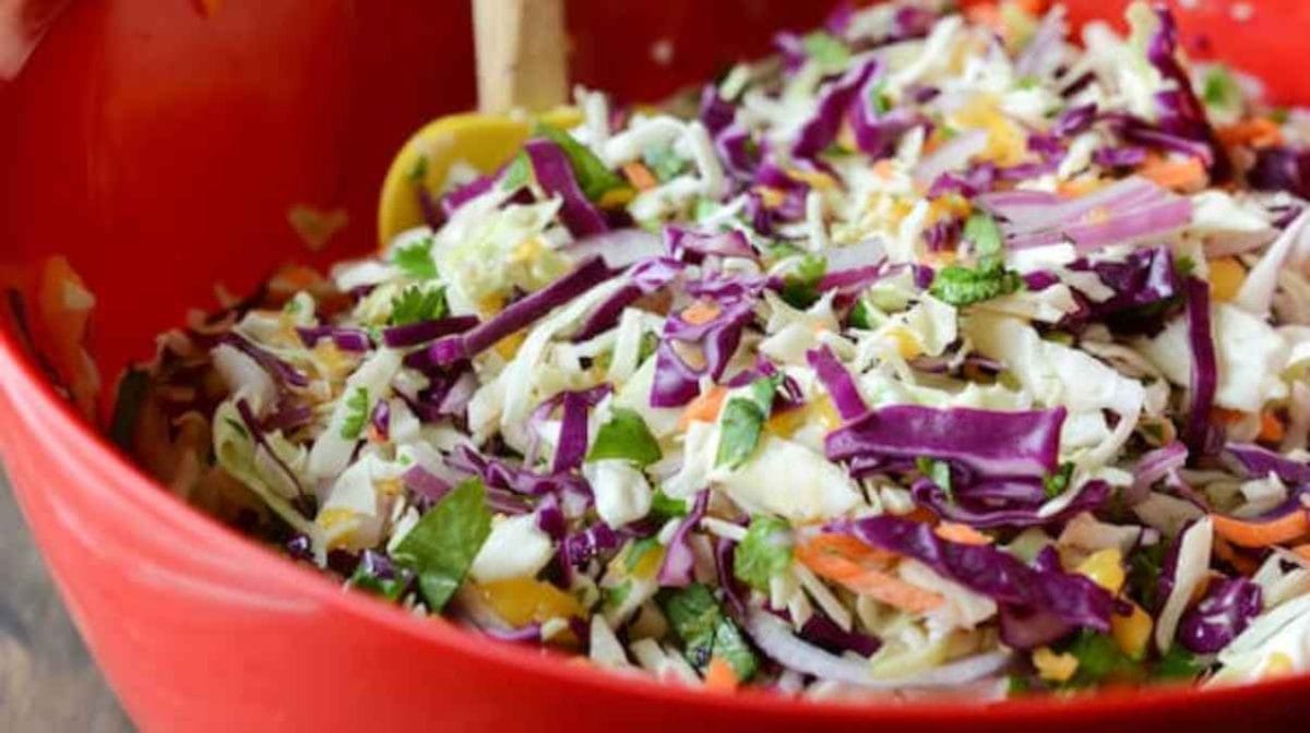 Spicy Mango Slaw.