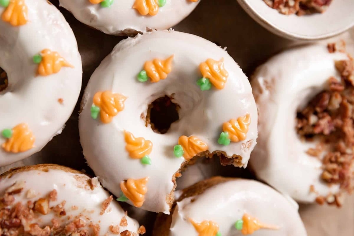 Carrot Cake Donuts.