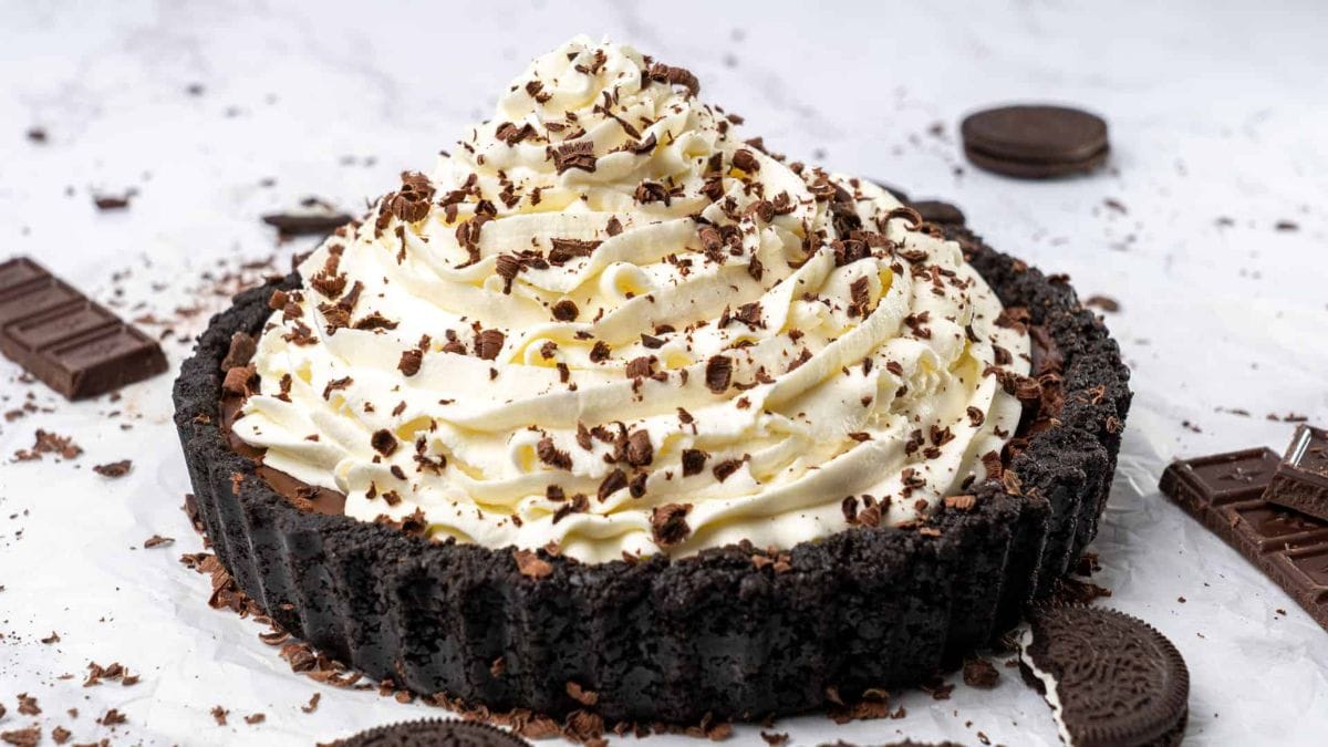 No Bake Chocolate Pie.