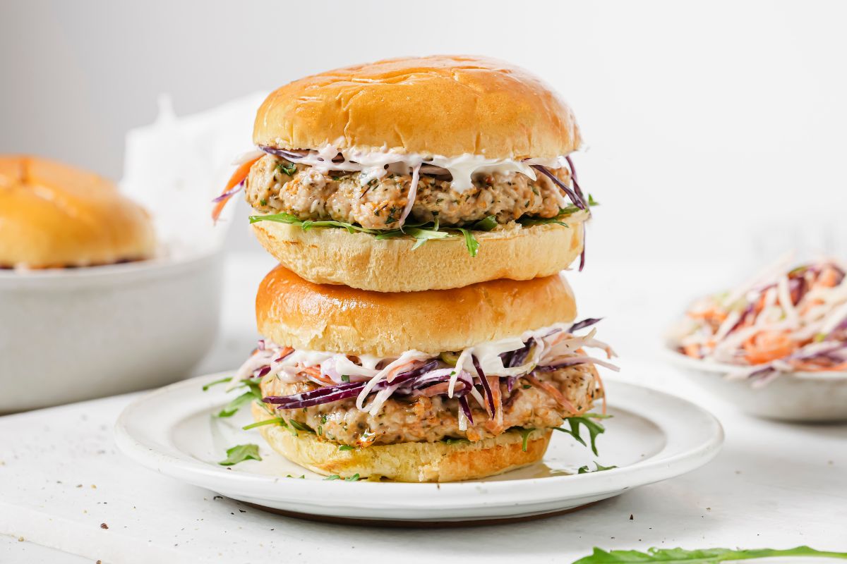 Air Fryer Turkey Burgers.