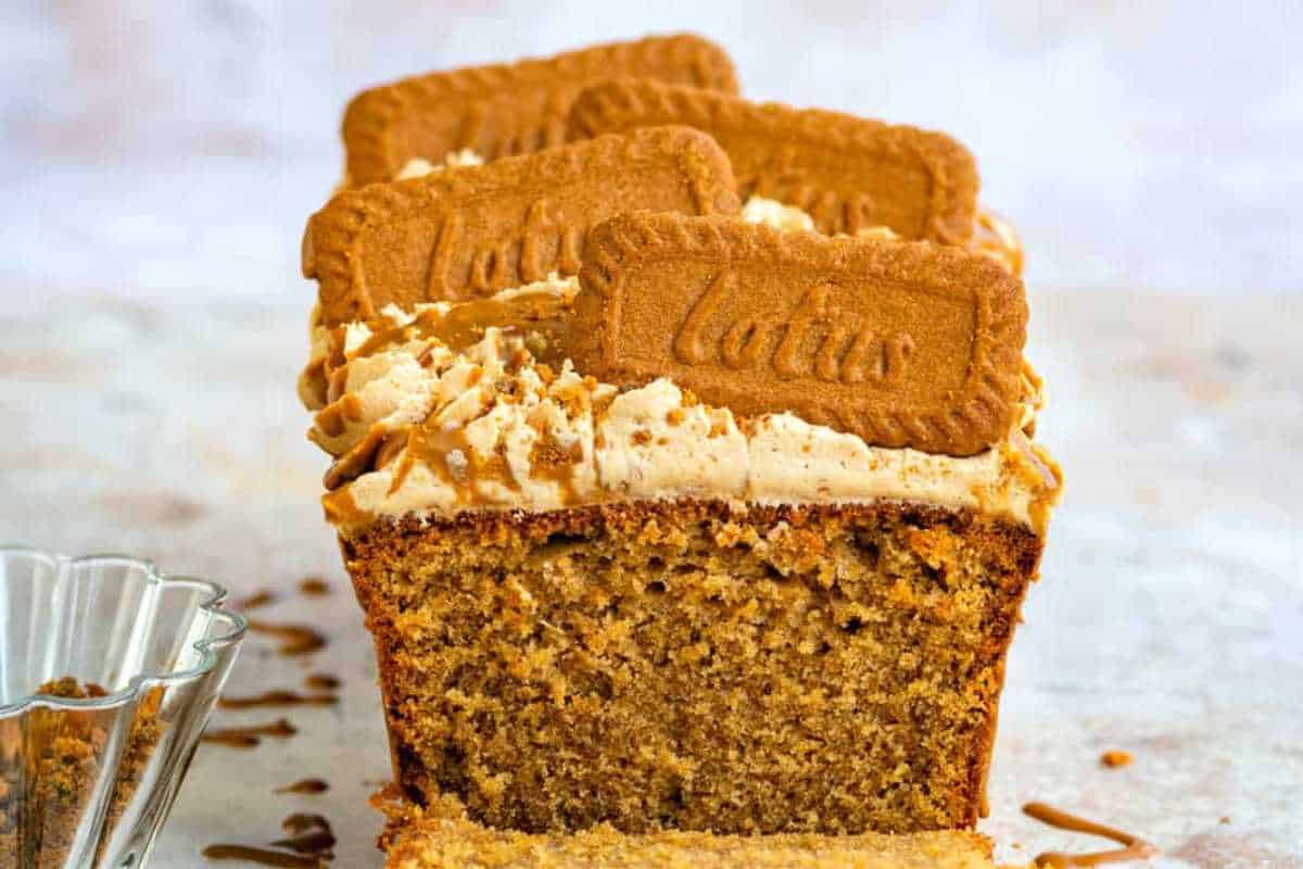 Biscoff Loaf Cake. 