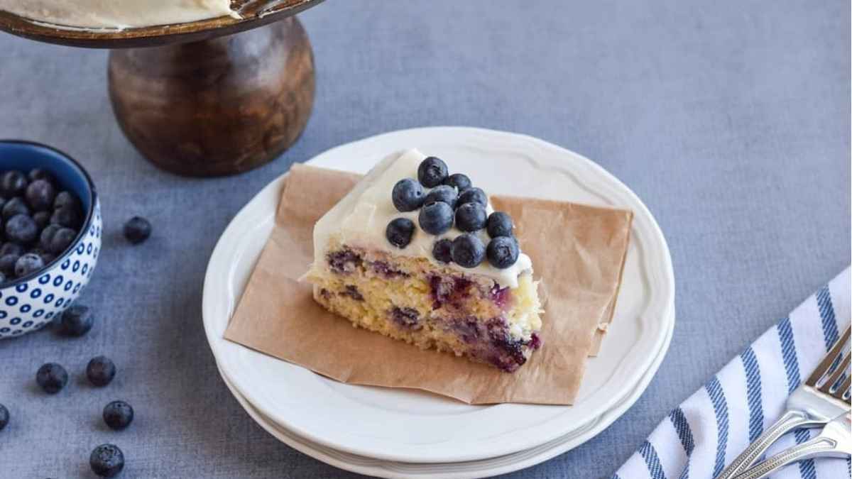 Gluten Free Lemon Blueberry Cake.
