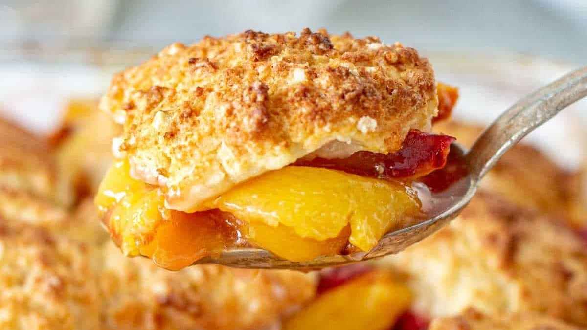 Old Fashioned Peach Cobbler.