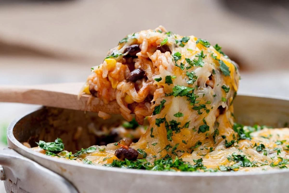 Chicken Enchilada Casserole.